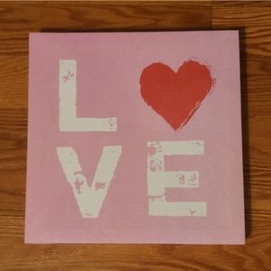 💖 “LOVE” Canvas Print · 11.5"